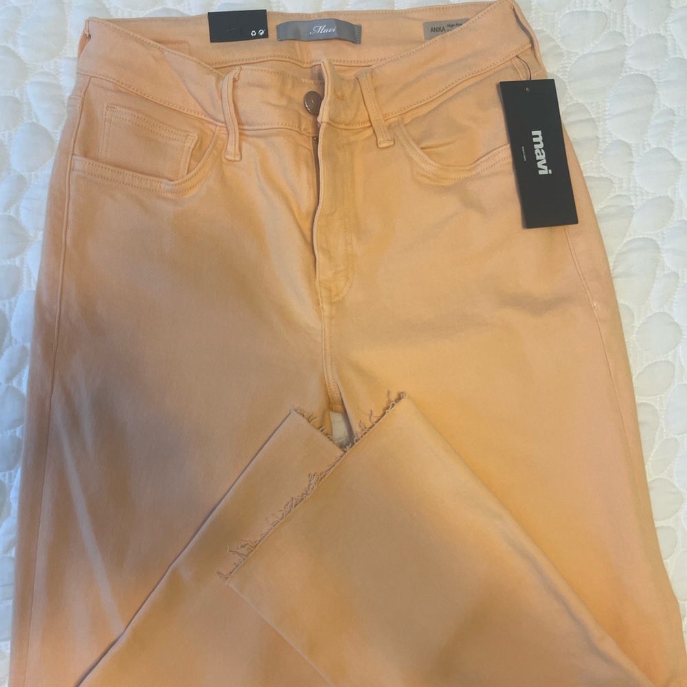 Navi high rise, crop flare jeans